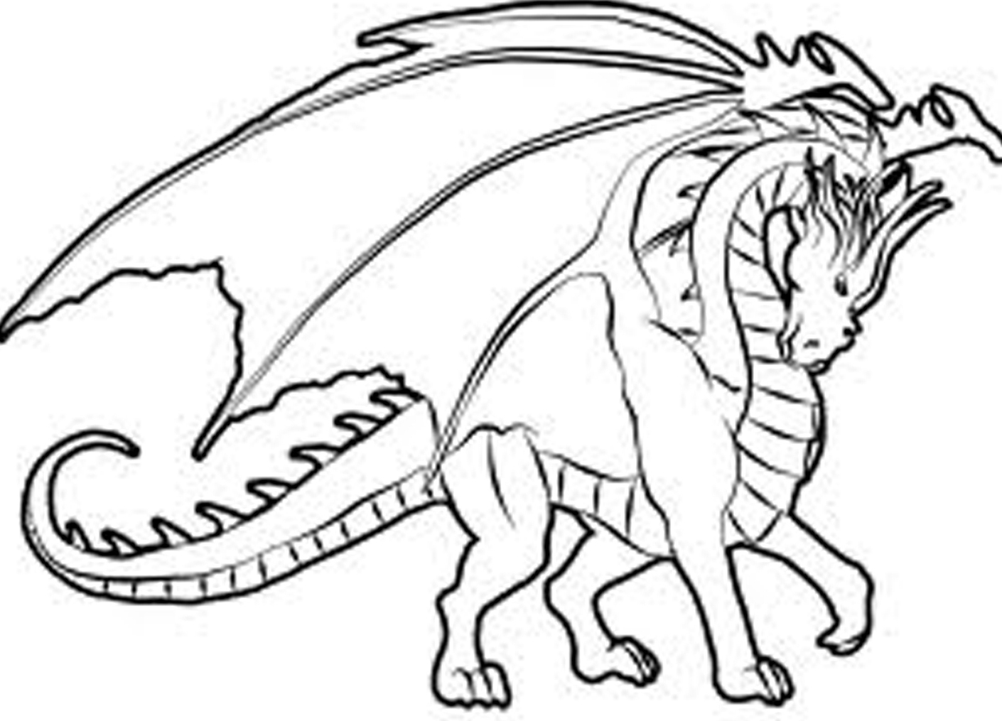 1410x1015 Hard Coloring Pages Of Dragons Great Idea For The Chil'Ren