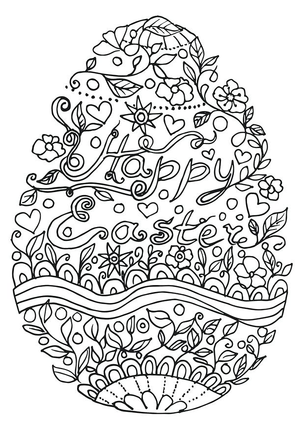 621x877 Easter Coloring Pages For Adults Color Bros Amazing