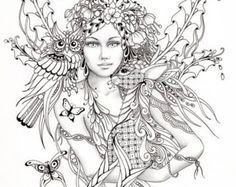 236x187 Printable Coloring Pages For Adults Fairies World Of Printable