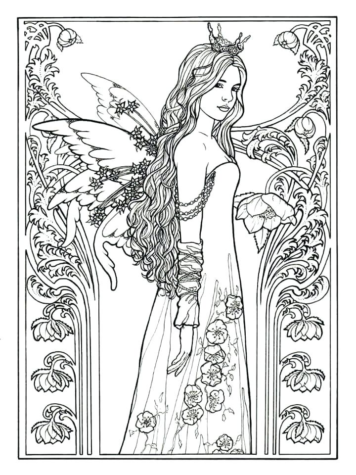 720x960 Coloring Pages Of Fairies Nice Adult Fairy Coloring Pages
