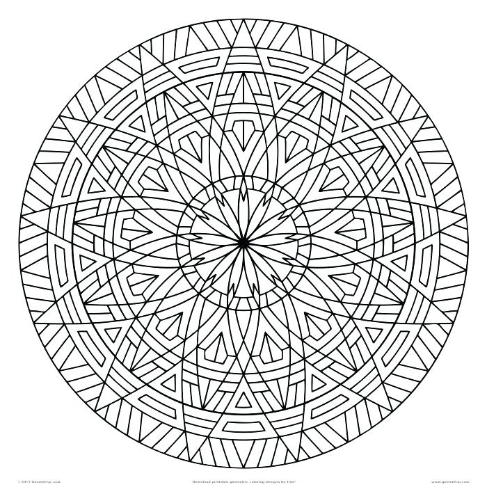 700x700 Geometric Designs Coloring Pages Geometrical Design Coloring Book