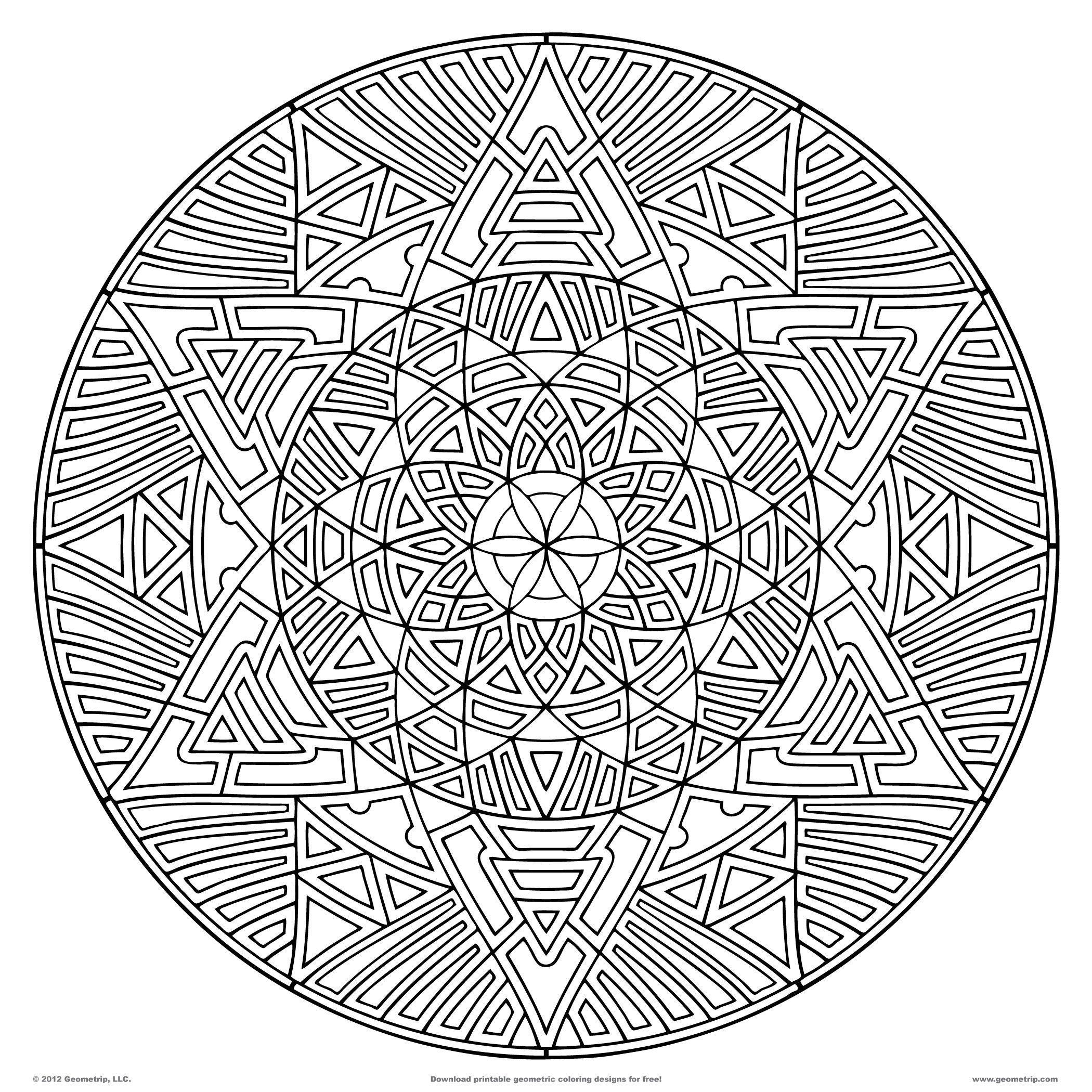 2100x2100 Geometric Coloring Pages Download Pdf Jpg Coloring Pages