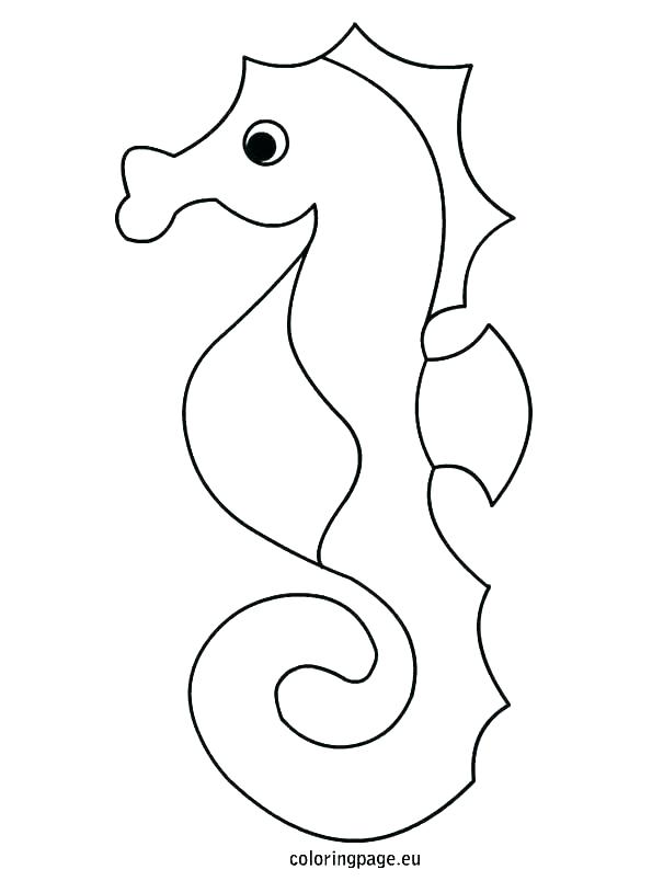 595x804 Sea Horse Coloring Pages Seahorse Coloring Page Free Pages As Well