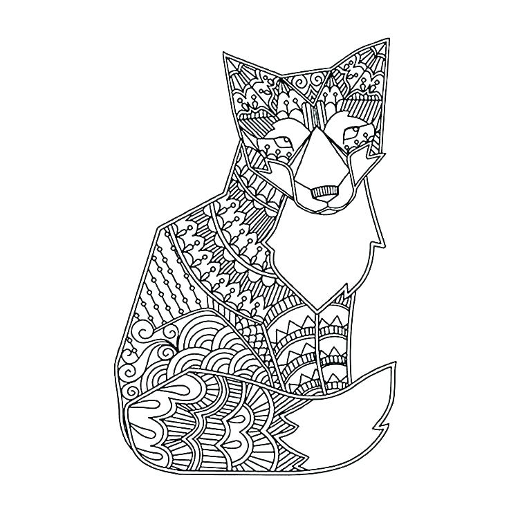 736x736 Difficult Mandala Coloring Pages Hard Animal Free Printable Adult