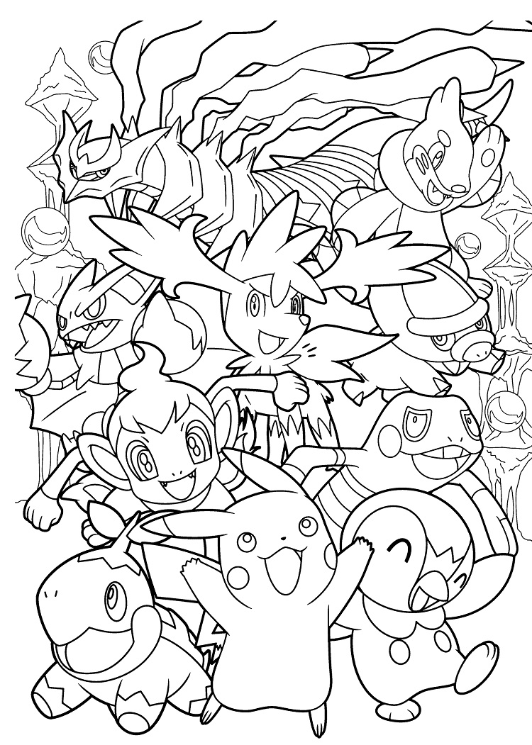 750x1051 Pokemon Coloring Pages Hard