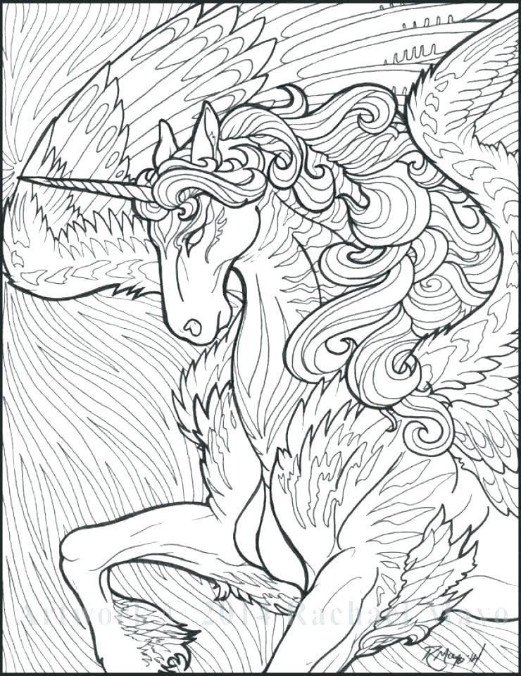 740x960 Cute Unicorn Coloring Pages As Well As Hard Unicorn Coloring Pages