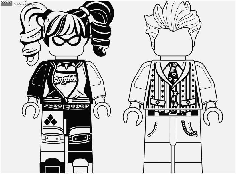 827x609 Harley Quinn Coloring Pages Printable Stock The Lego Batman Movie