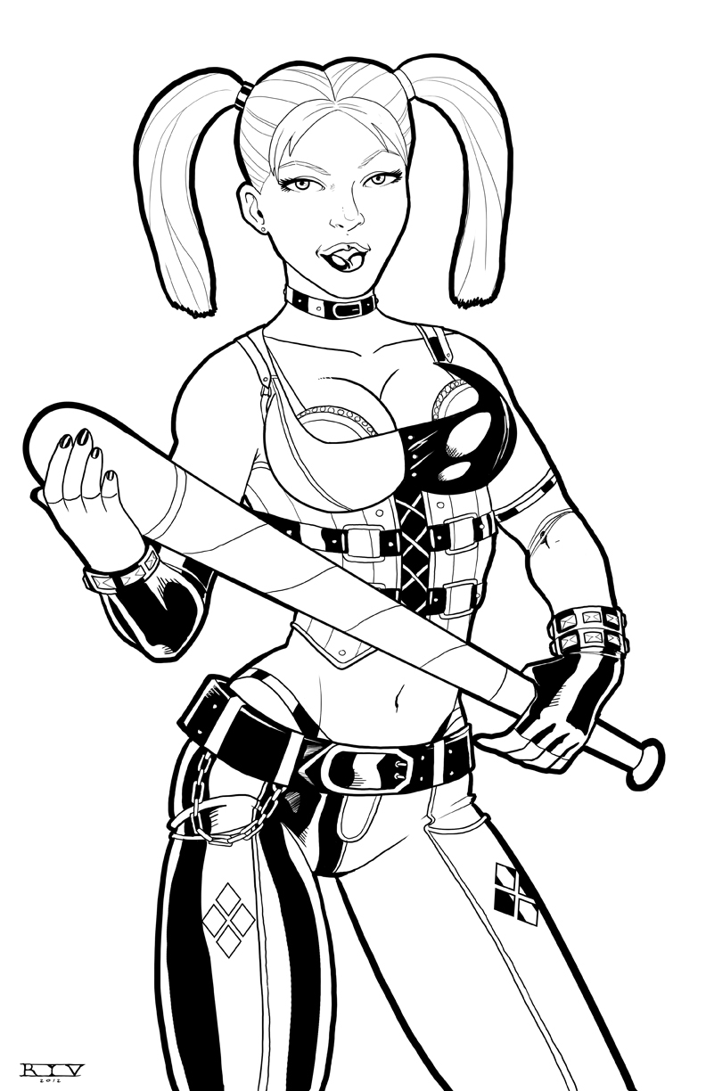 792x1224 Joker And Harley Coloring Pages Download Coloring For Kids 2018