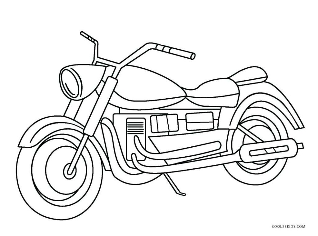 1024x761 Coloring Page ~ Motorcycle Coloring Page Pages Free Motorcycle