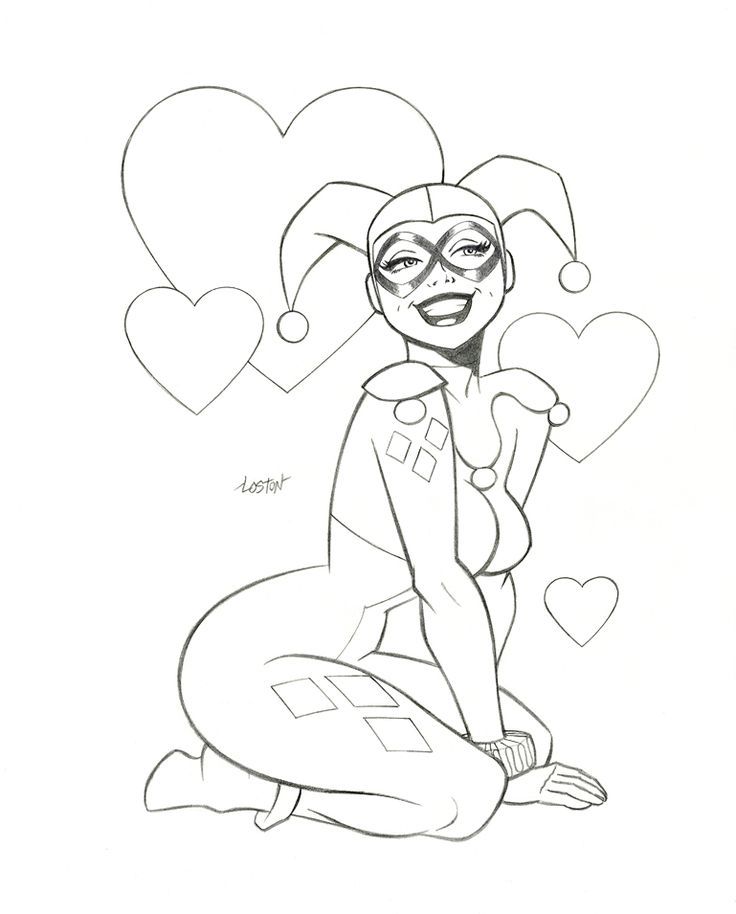 736x914 Harley Quinn Coloring Pages Harley Quinn, Joker And Comic