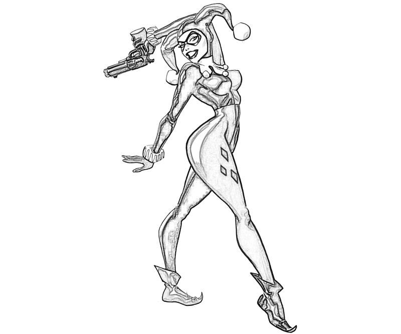 800x667 Harley Quinn Coloring Pages Coloring Harley Quinn