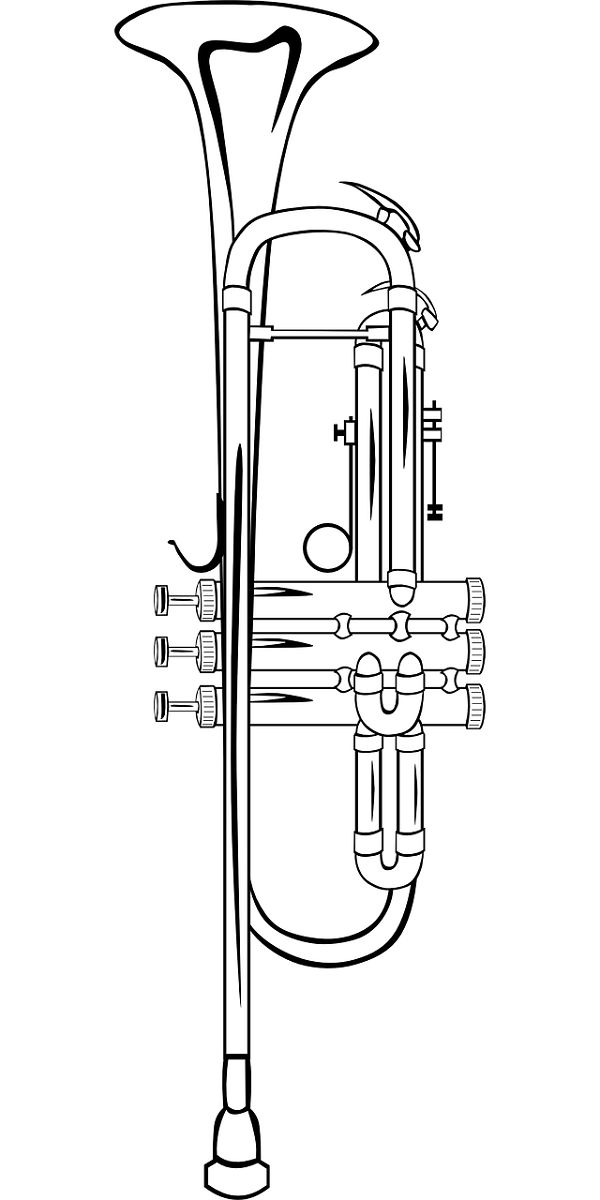 Harmonica Coloring Page