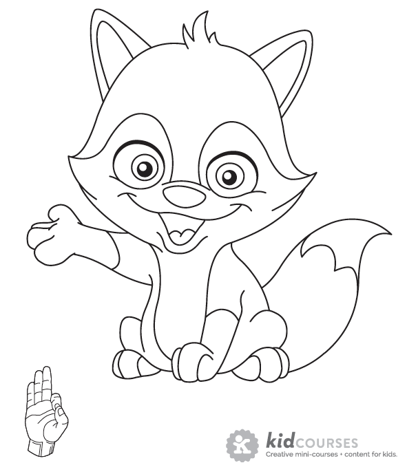 591x689 Fox Coloring Pages