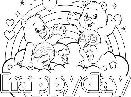 450x334 Full Perfect Harmony Care Bears Coloring Page Pe Sheets Printable