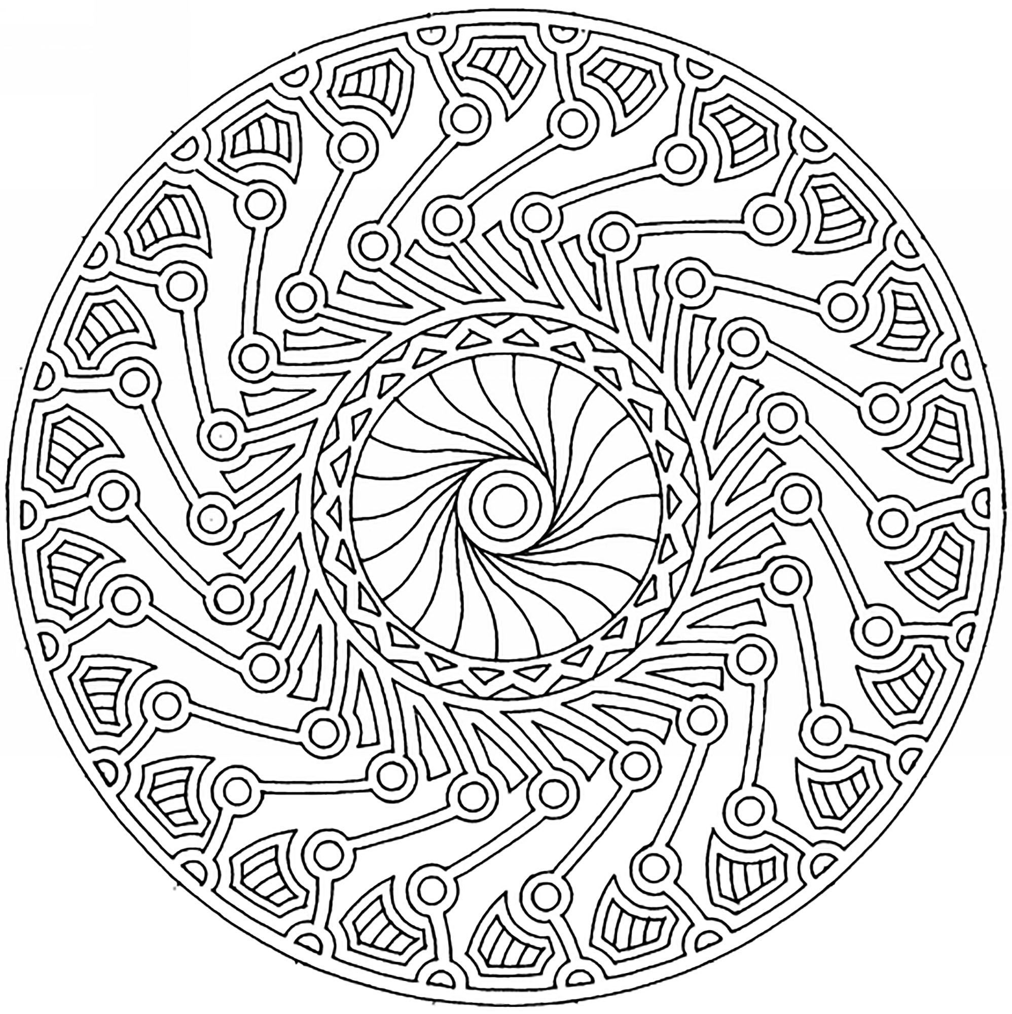 1996x2000 Coloring Page Mandala Page Harmony And Complexity,