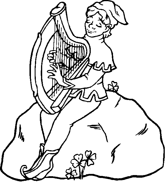 571x630 Irish Coloring Pages Elegant Irish Harp Coloring Pages Logo