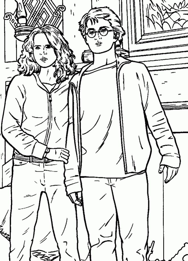 736x1022 Mejores 76 De Harry Potter Coloring Pages En