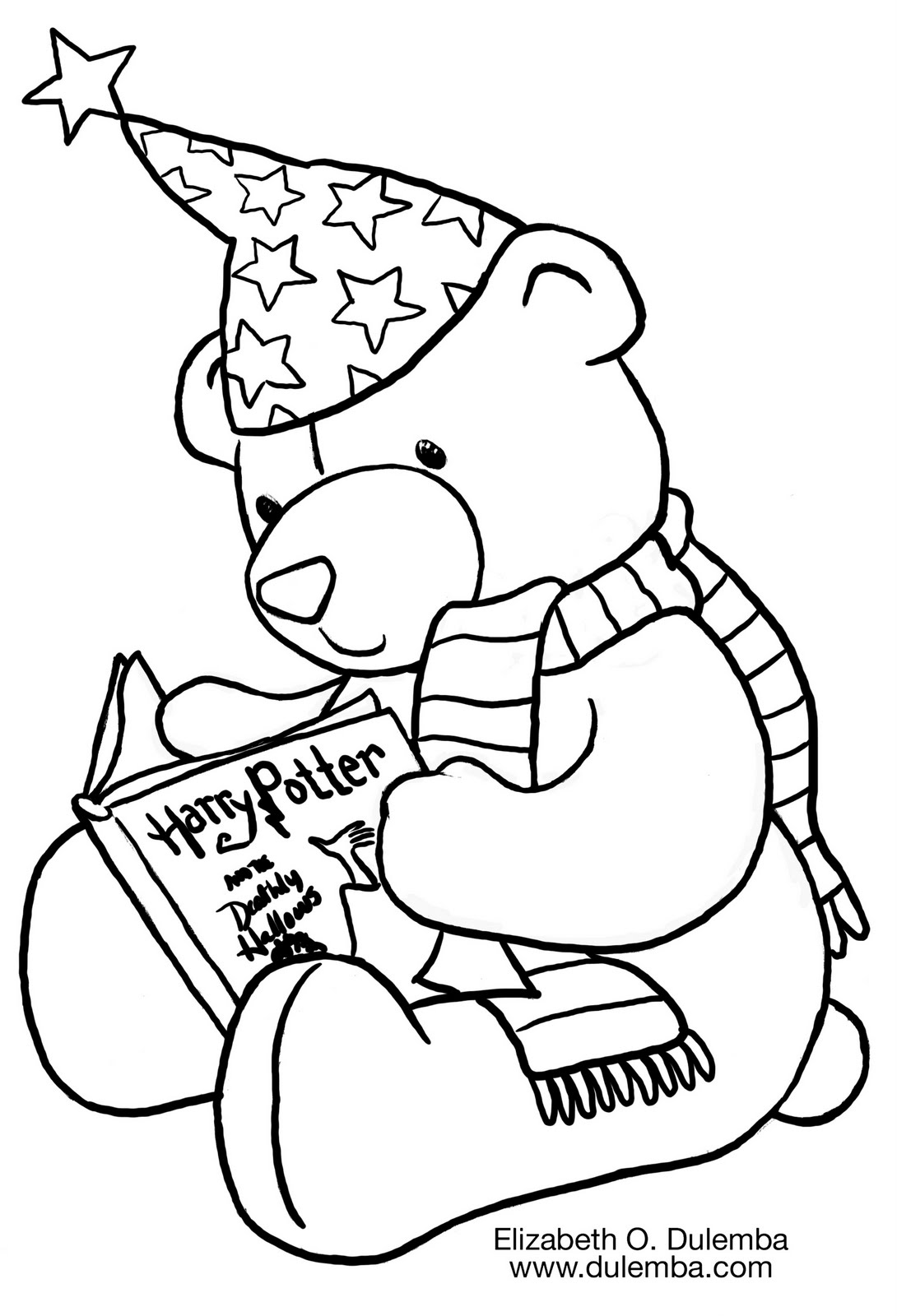 1090x1600 Coloring Amp Activity Pages Harry Potter Teddy Bear Coloring Page