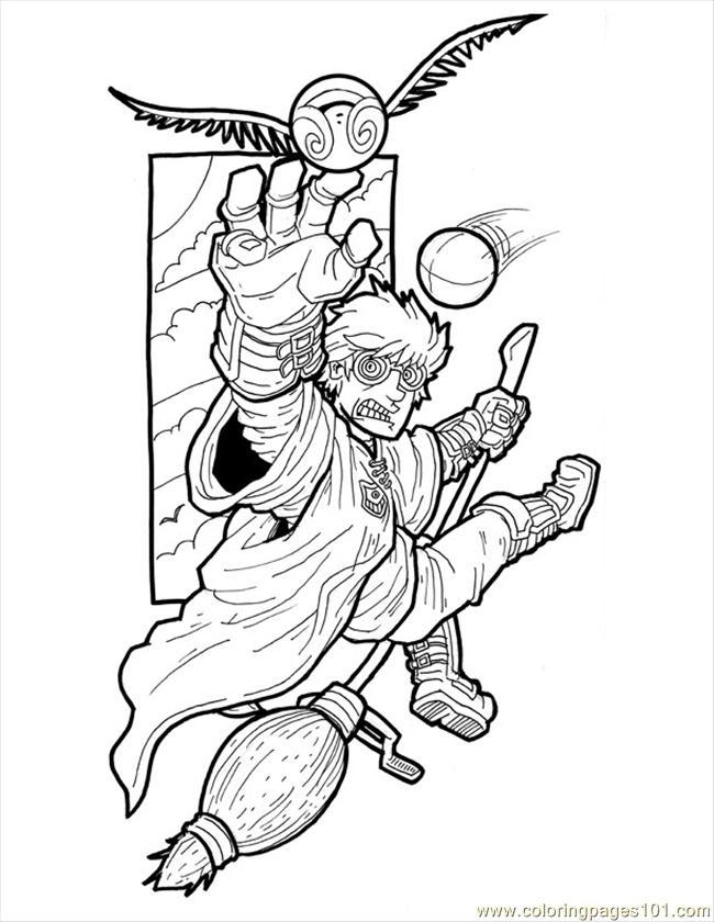 650x840 Harry Potter Small Coloring Page