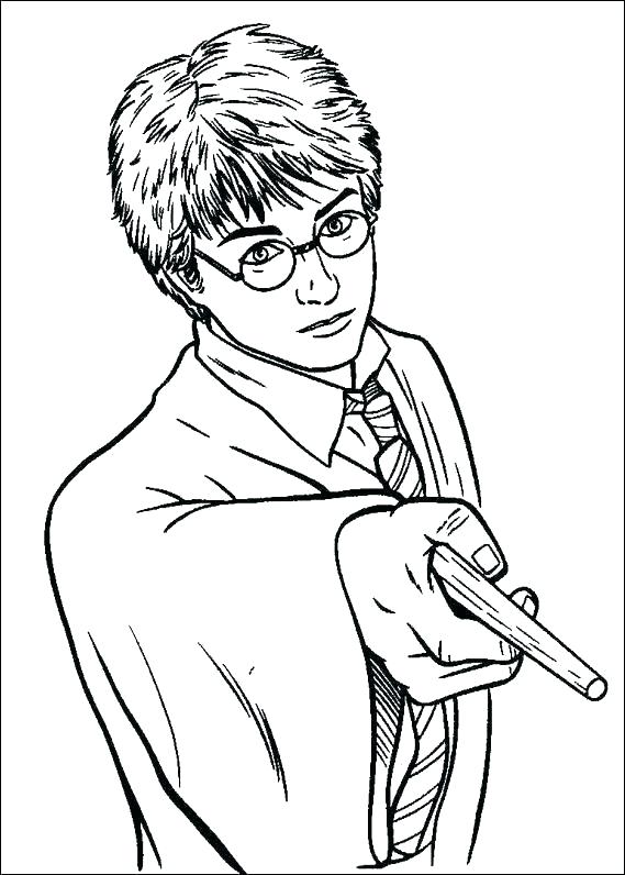 569x796 Harry Potter Coloring Pages Harry Potter Wand Coloring Page Harry