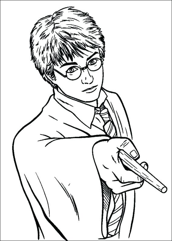 569x796 Harry Potter Coloring Pages Harry Potter Colouring Page 2 Harry