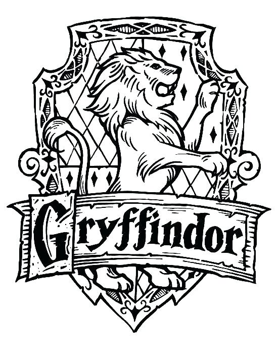 550x700 Hogwarts House Crests Harry Potter House Crests Black And White