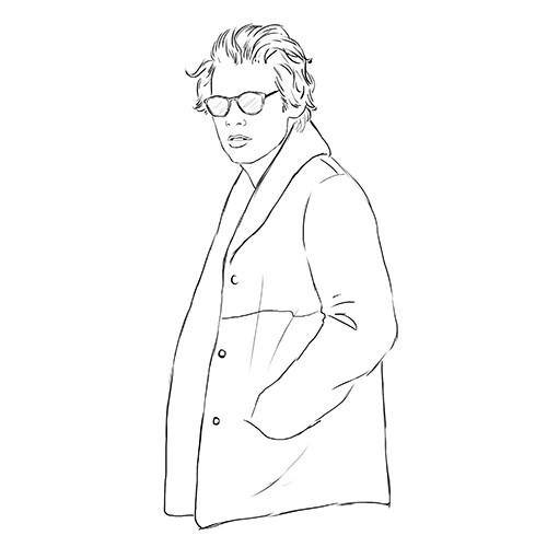 Harry Styles Coloring Page