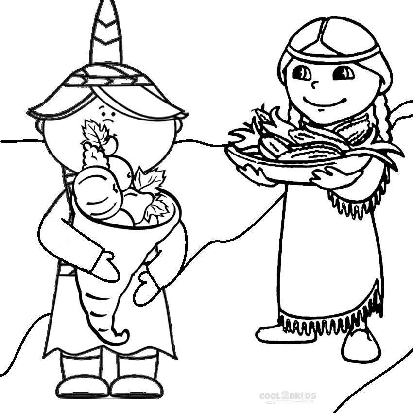 850x850 Printable Pilgrims Coloring Pages For Kids Cool2bkids