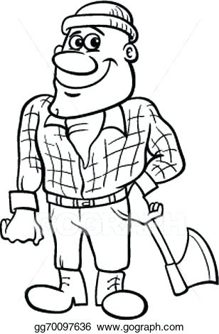 308x470 Icp Hatchet Man Coloring Pages Vector Fairy Tale Lumberjack Page