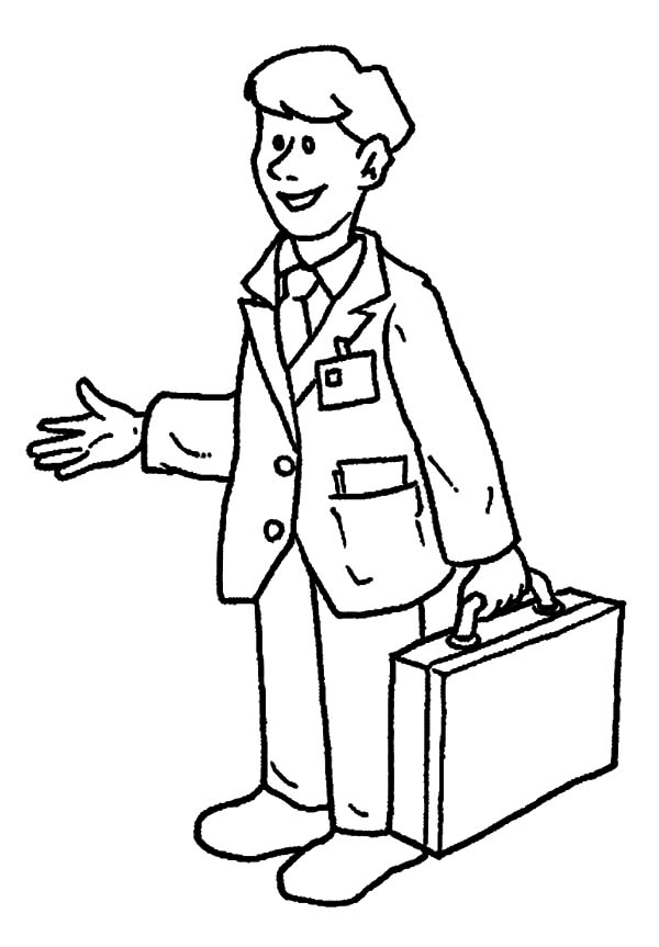 600x863 Funky Man Coloring Page Images