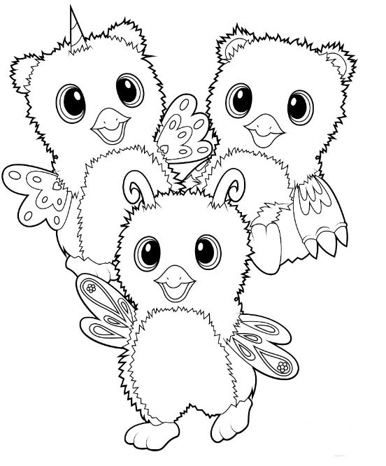 552x666 Hatchimals Coloring Pages
