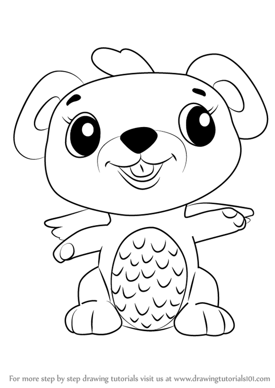 567x800 Learn How To Draw Mouseswift From Hatchimals (Hatchimals) Step By