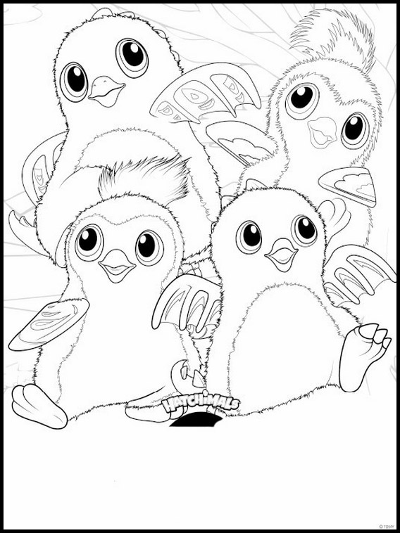 568x758 Hatchimals Printable Coloring Pages 3
