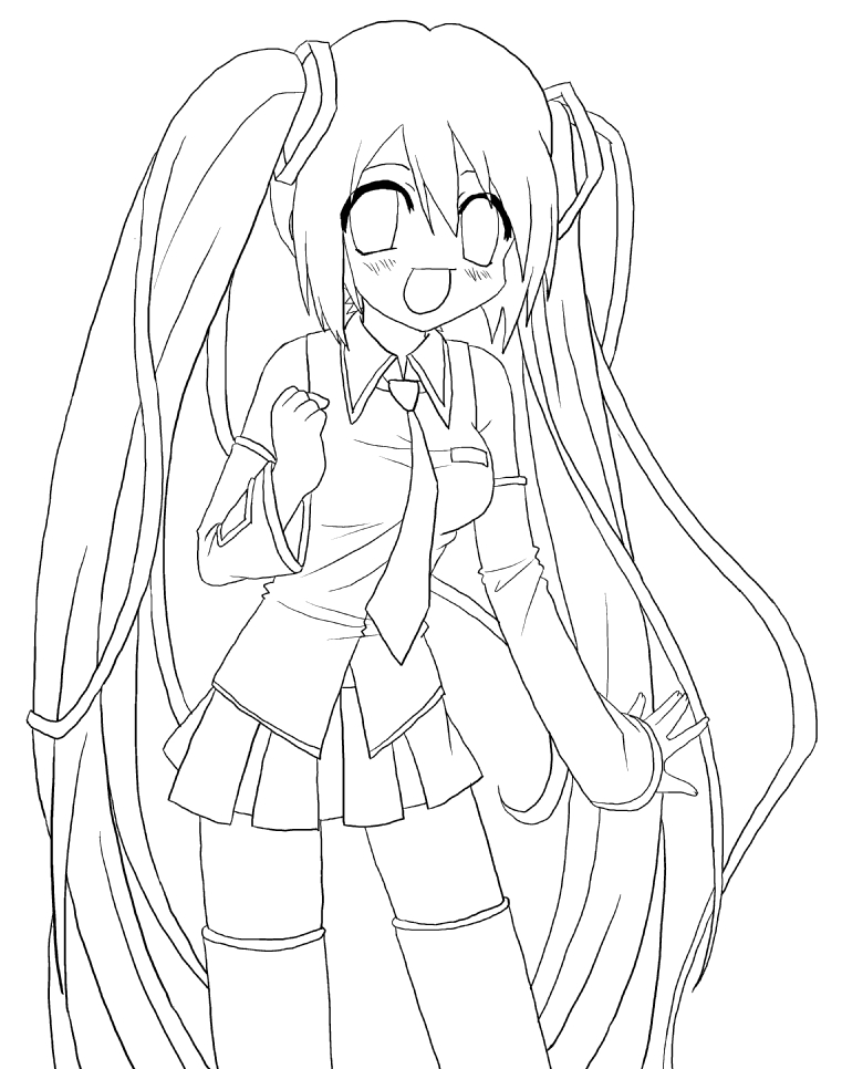 761x966 Hatsune Miku Coloring Pages Amazing Hatsune Miku Coloring Pages 87