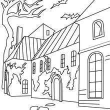 220x220 Haunted Houses Coloring Pages