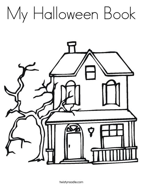 468x605 My Halloween Book Coloring Page
