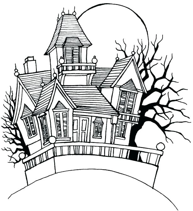 615x673 Haunted House Template Free Download Best Haunted House Template