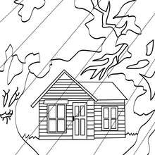 220x220 Scary Haunted Mansion Coloring Pages