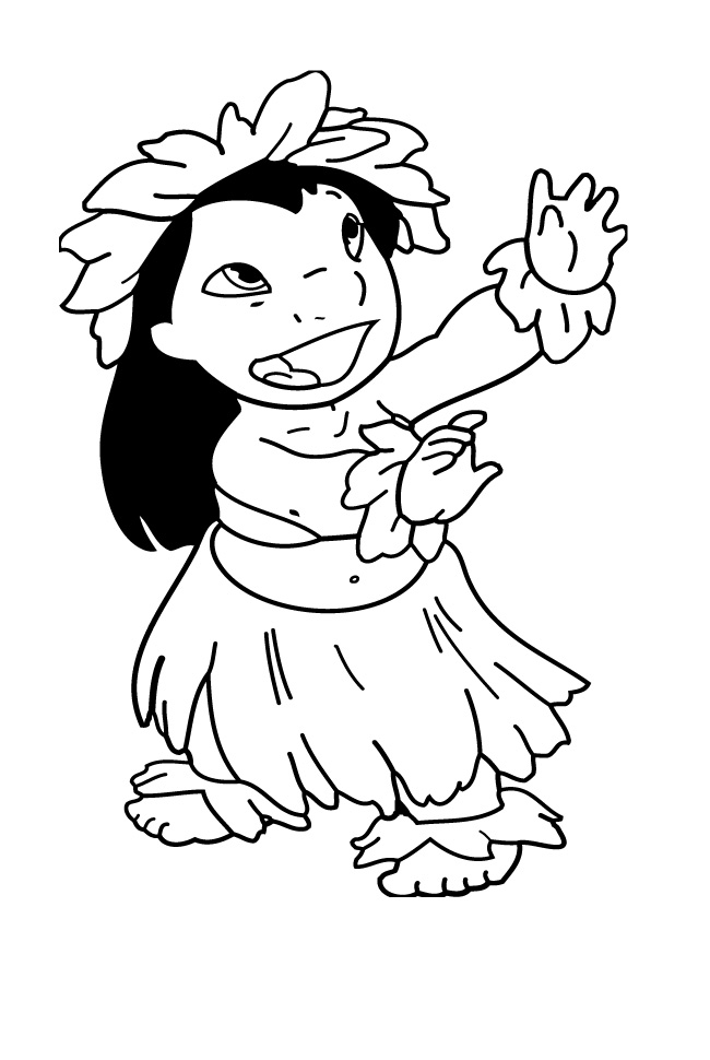 650x970 Hawaiian Flower Coloring Pages