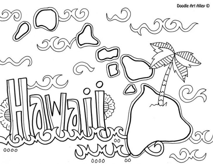 728x562 Hawaii Coloring Pages Free Printables