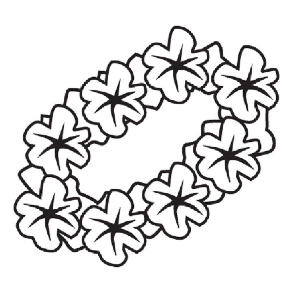 1024x1024 Hawaii State Flower Coloring Page Free Printable Pages Remarkable