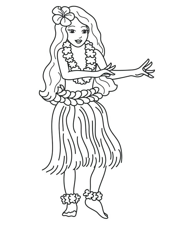 600x777 Hawaiian Coloring Pages Aloha Is Greet Coloring Page Hawaiian Hula