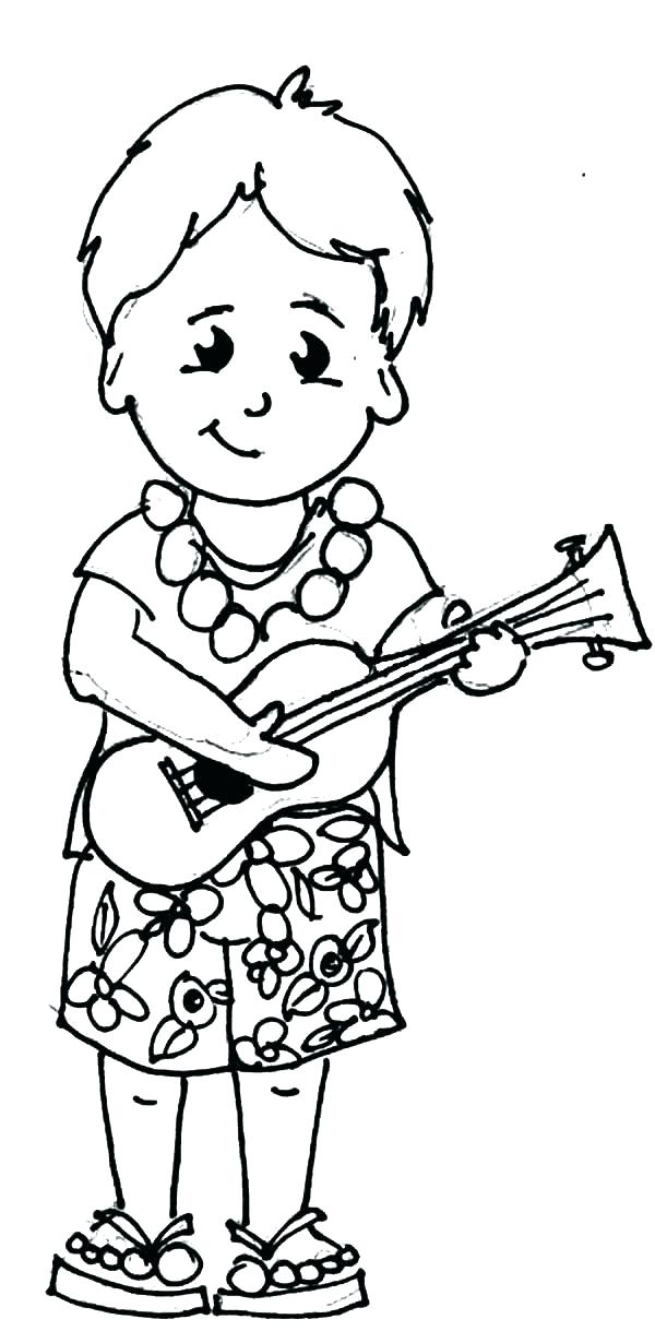 600x1230 Hawaiian Coloring Pages