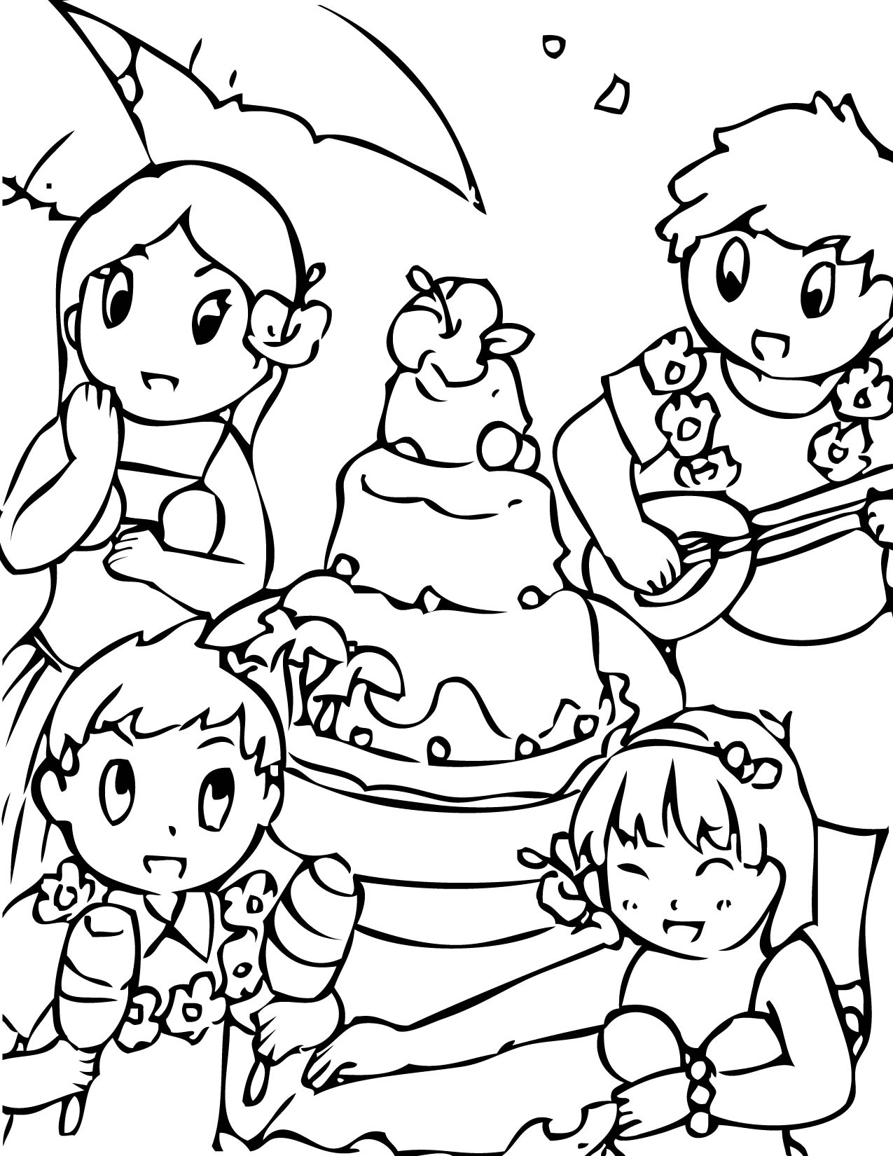 1275x1650 Printable Luau Coloring Pages General Pictures Party High Quality