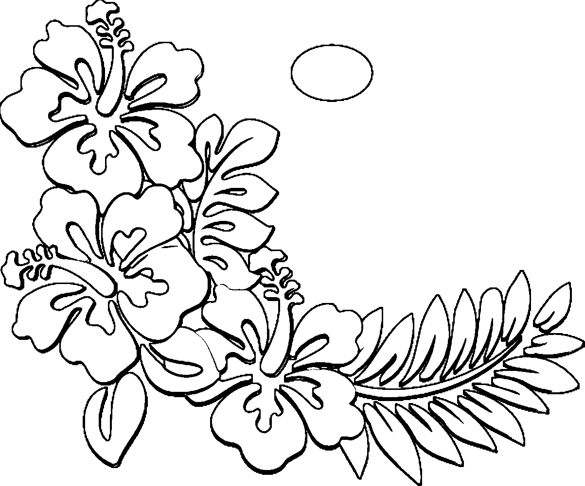 1203x1001 Emerging Luau Themed Coloring Pages Hawaii