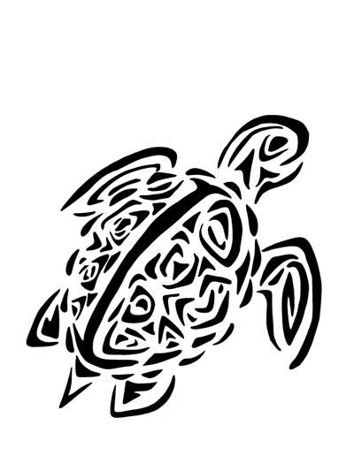 Hawaiian Turtle Coloring Pages
