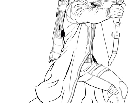 Hawkeye Avengers Coloring Pages