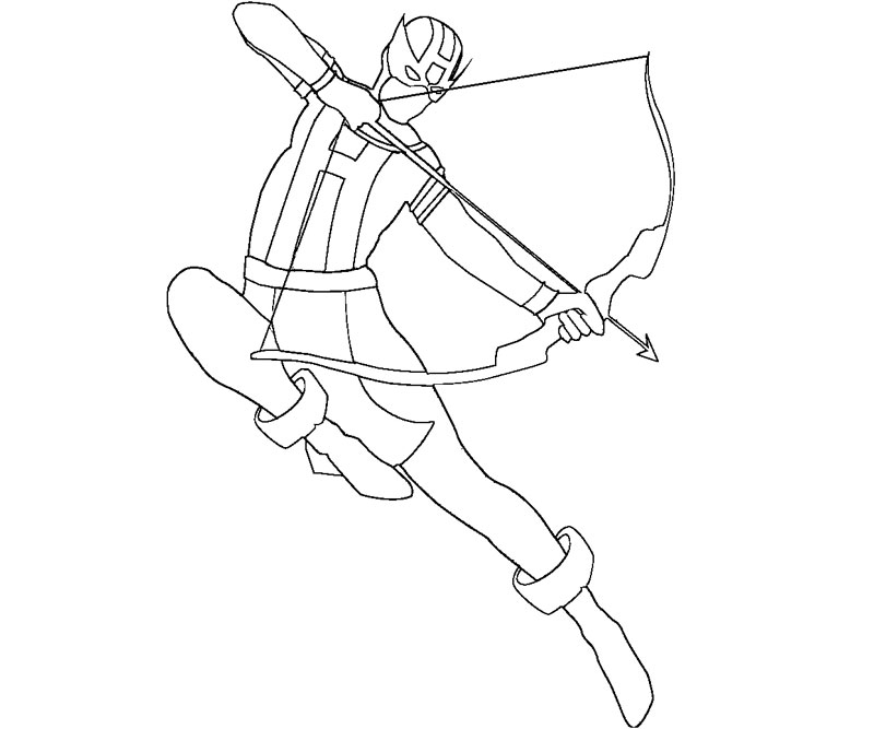 Hawkeye Coloring Pages