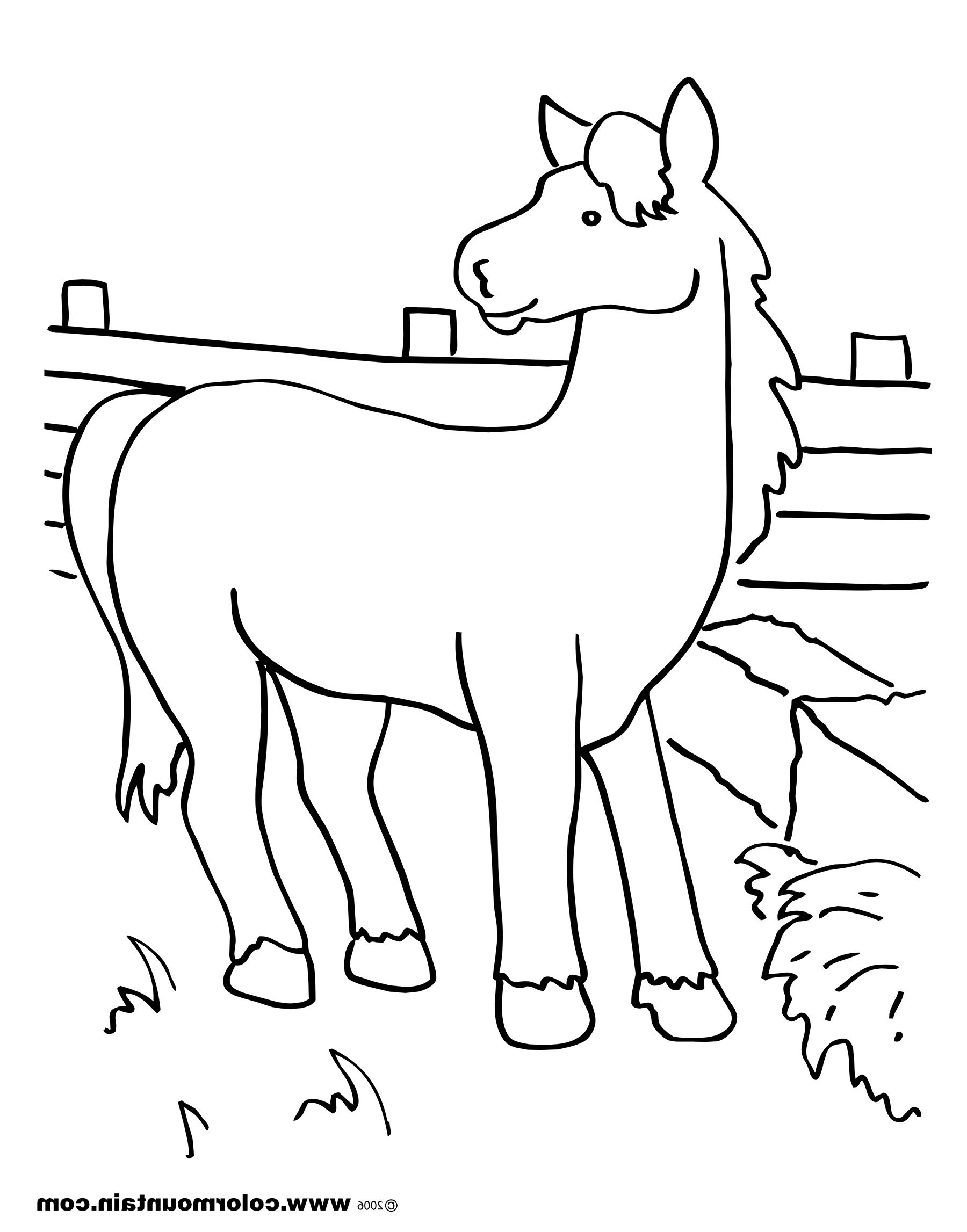 1800x2294 Hay Coloring Pages Horse Eating Page Kids