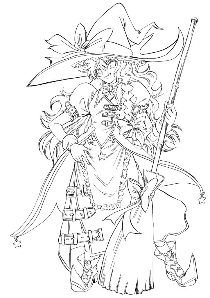 723x1024 Search Results Anime Printable Coloring Pages Witch
